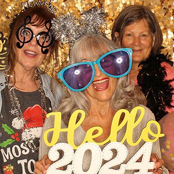 photo booth at Rock the Drop