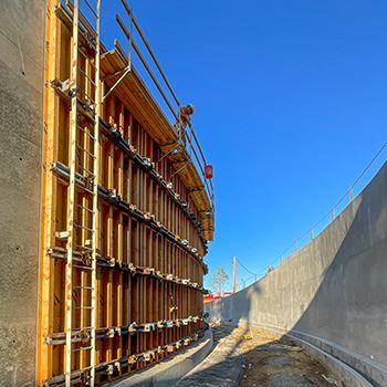 Clearwell progress north tank walls