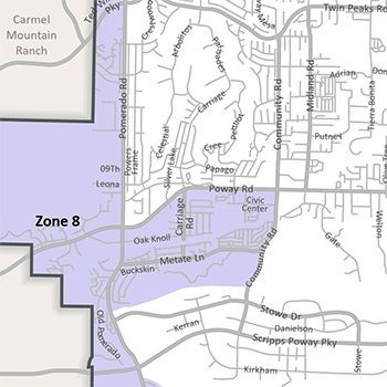 Street Maintenance Map Zone 8