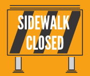 sidewalk closed