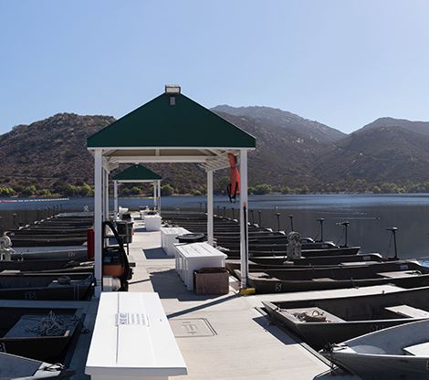Lake Poway boat dock