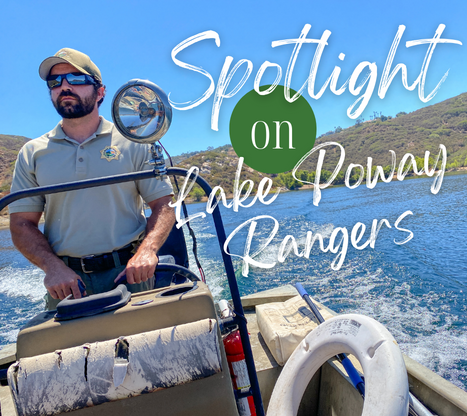 Lake Poway Rangers spotlight: Sr Ranger Vince patrolling Lake Poway
