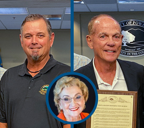 Bryce Greschke, Tony Rubino and Sue Herndon