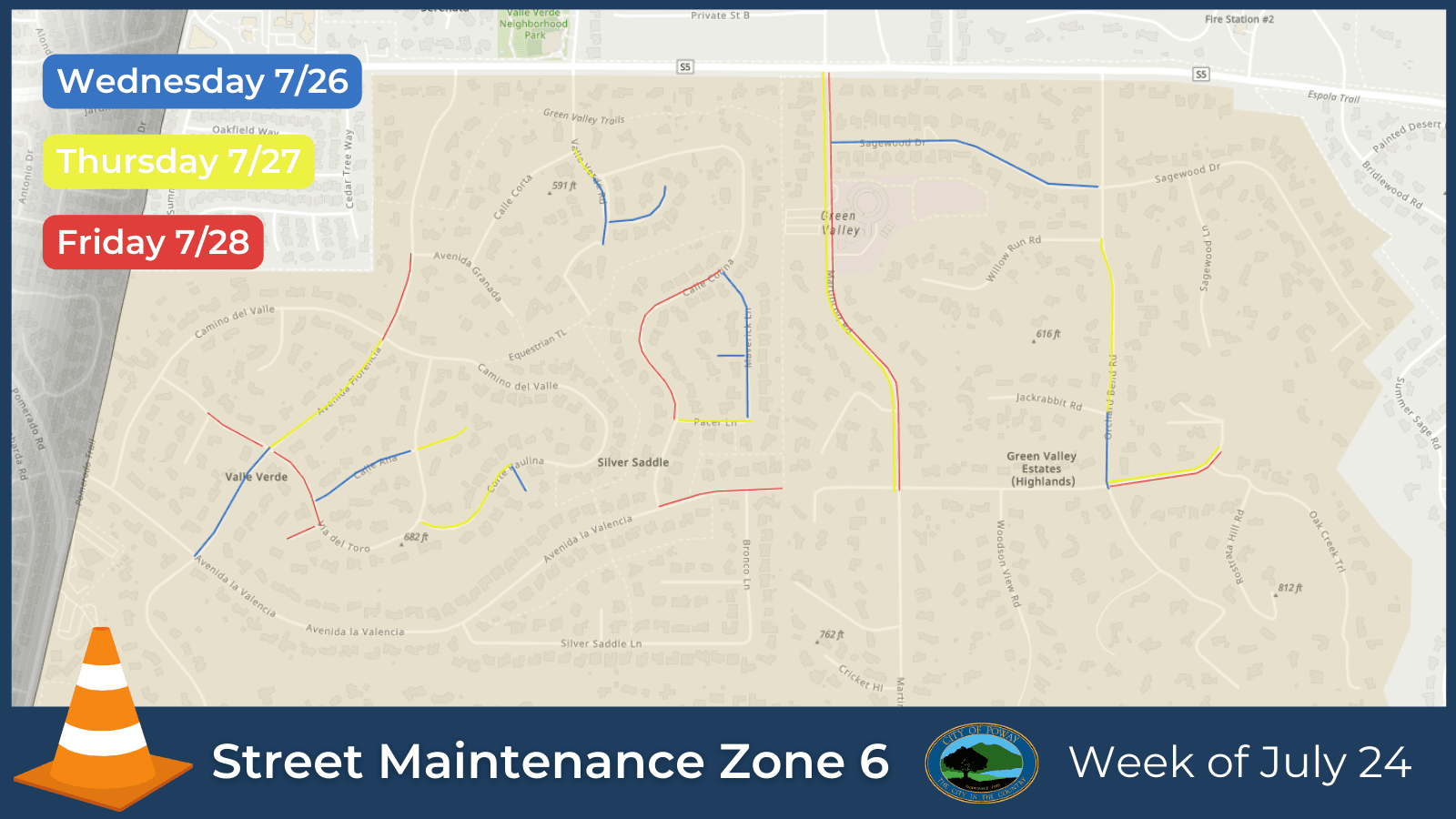 Asphalt Repairs Schedule July 24
