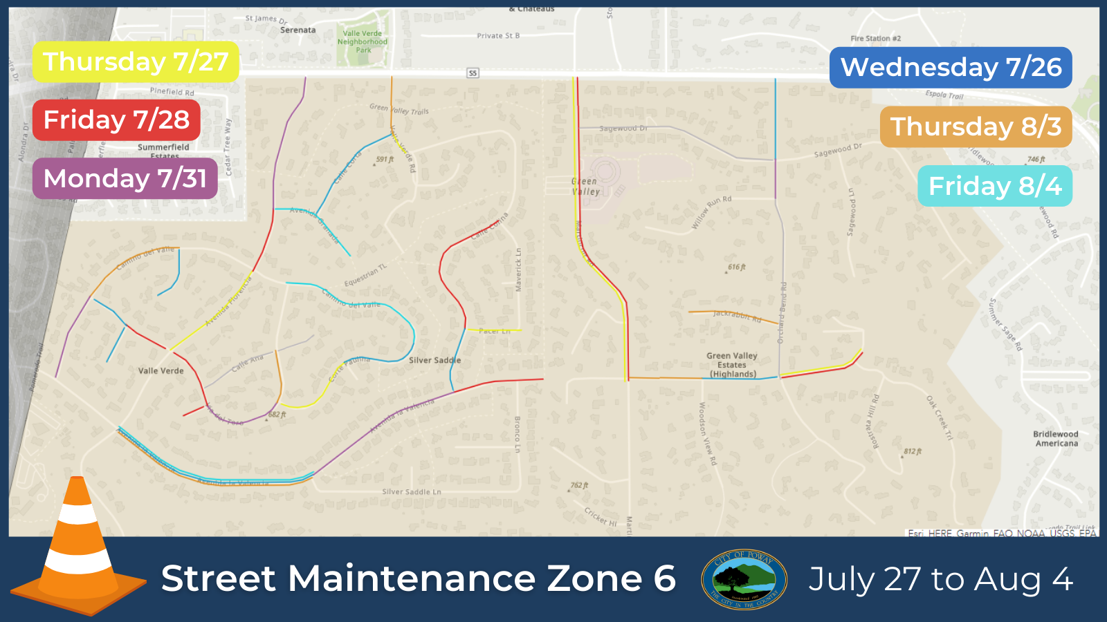 Asphalt Repairs Schedule July 27 part 1