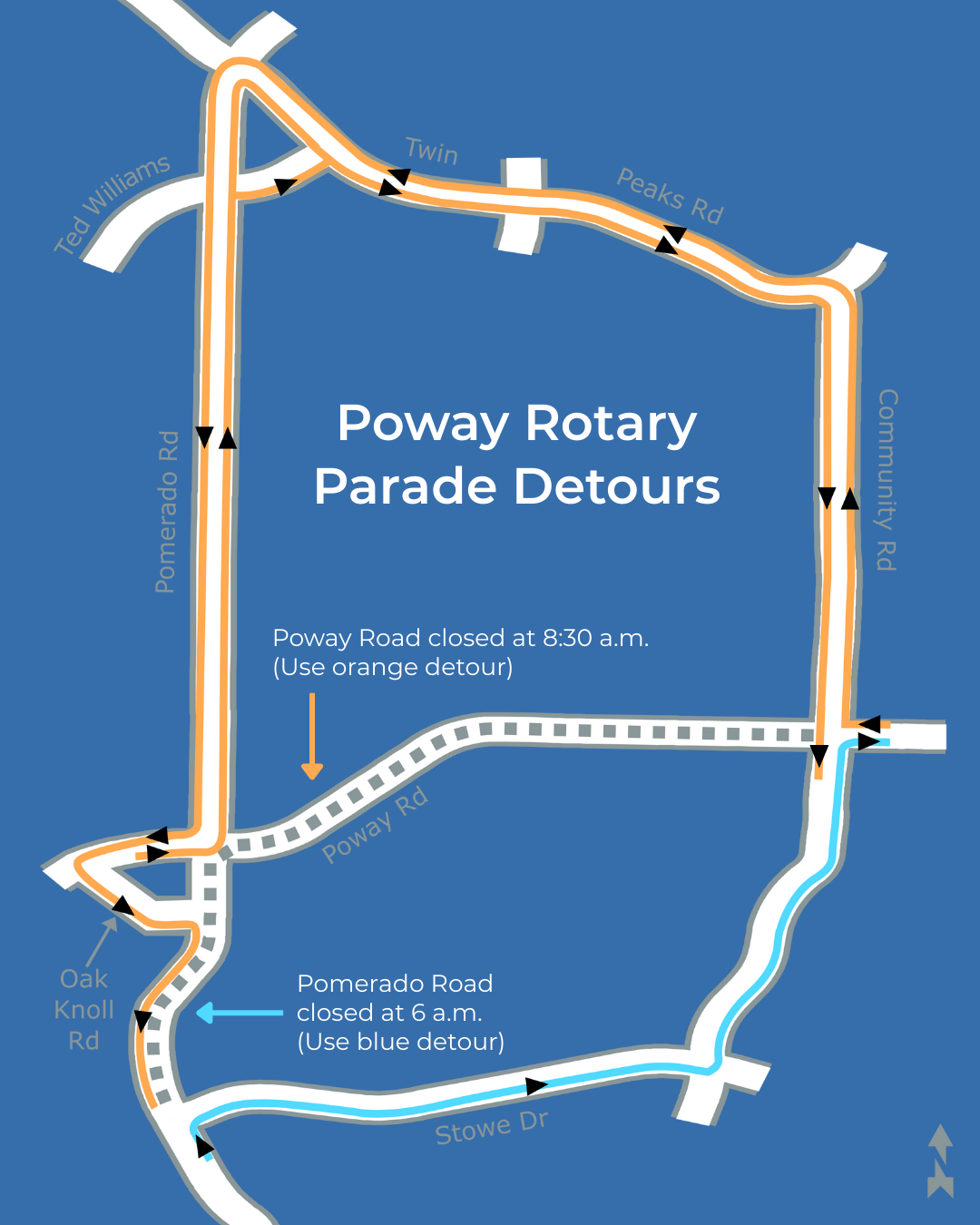 Poway Days Parade Map 2021 Detour Plan